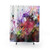 Colorful Abstract Paint Splatter Digital Shower Curtain