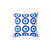 Blue Evil Eye Decorative Throw Pillow