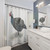 Guinea Fowl Shower Curtains for Farmhouse Bathroom Decor