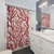 Red Coral Shower Curtains for Bathroom