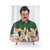 Ron Swanson Holding Adorable Corgi Puppies Shower Curtain
