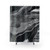 Gray black white marble shower curtain