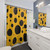 Modern Black Polka Dot Shower Curtain