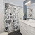Louis Tomlinson Tattoo Design Shower Curtain