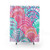 Colorful shell pattern shower curtain