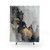 Marble Gray and Gold Shower Curtains