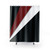 Decorative Red and White Shower Curtain