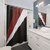 Decorative Red and White Shower Curtain