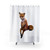 Stoned Fox Taxidermy Meme Shower Curtains