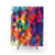Watercolor Triangles Pattern Shower Curtain