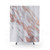Blush pink rose gold marble shower curtains