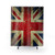 Grunge Union Jack Shower Curtains with Scratched Metal Effect