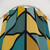 Geometric Tile Pattern Shower Curtains in Mustard Yellow and Teal