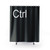 Ctrl Shower Curtains in Black - Keyboard Themed Home Decor