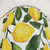 Lemon-themed watercolor shower curtain