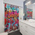 Graffiti Shower Curtains with Vibrant Abstract Design