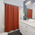 Rust Colored Solid Shower Curtain