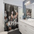 KISS Grey Themed Shower Curtains