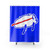 Buffalo Bills Shower Curtain with Josh Allen Drawing