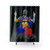 Messi Celebration Digital Artwork Shower Curtains