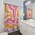 Retro Abstract Pattern Shower Curtain