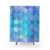 Pearlescent and Gold Mermaid Scale Pattern Shower Curtains