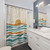 Hello Sunshine Shower Curtains with Coastal Landscape Design