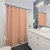 Peach-Orange Solid Color Shower Curtains