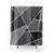 Gray Modern Geometric Pattern Shower Curtains