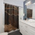 Modern Geode Agate Design Shower Curtains