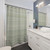 Striped Sage Green Shower Curtains
