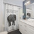 Elephant Shower Curtains with Buddha Wisdom