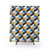 Retro Geometric Navy and Yellow Shower Curtain