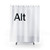 Alt Computer Keyboard Shower Curtains