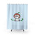 Cute Mushroom Frog Shower Curtain