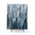 Watercolor winter forest shower curtain