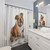 Bulldog Illustration Shower Curtain