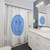 Blue Preppy Smiley Shower Curtains