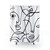 Abstract Faces Shower Curtains for Modern Bathroom Decor