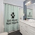 Dog Lover Shower Curtain with Humorous 'Dogs Welcome People Tolerated' Slogan