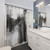 Black and White Abstract Shower Curtain