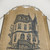 Vintage Burlap French House Design Shower Curtain