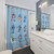 Stitch emoticon shower curtain