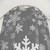 Grey Snowflakes Pattern Shower Curtains