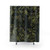 Autumn Nature-Inspired Shower Curtain with Leaves, Owls, and Camouflage