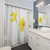 Daffodil Watercolor Painting Shower Curtain