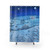 Enchanting Snow Scene Shower Curtains featuring a moonlit winter landscape with foxes