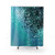 Aqua Blue Ocean Glam Shower Curtain