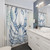 Coastal Lobster Watercolor Shower Curtain