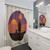 Tatooine Silhouettes Shower Curtains featuring Star Wars characters and landscapes